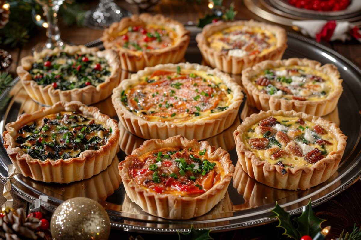 Ces 10 recettes de quiches transformeront votre apéritif de Noël en un moment chic et exquis