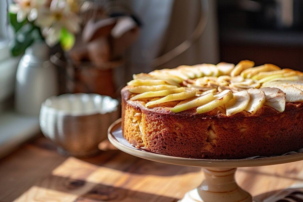 Cette recette de gâteau aux pommes légère et moelleuse impressionnera vos convives