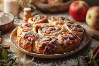 Découvrez comment créer des roulés aux pommes à la cannelle pour ravir vos papilles et celles de vos invités