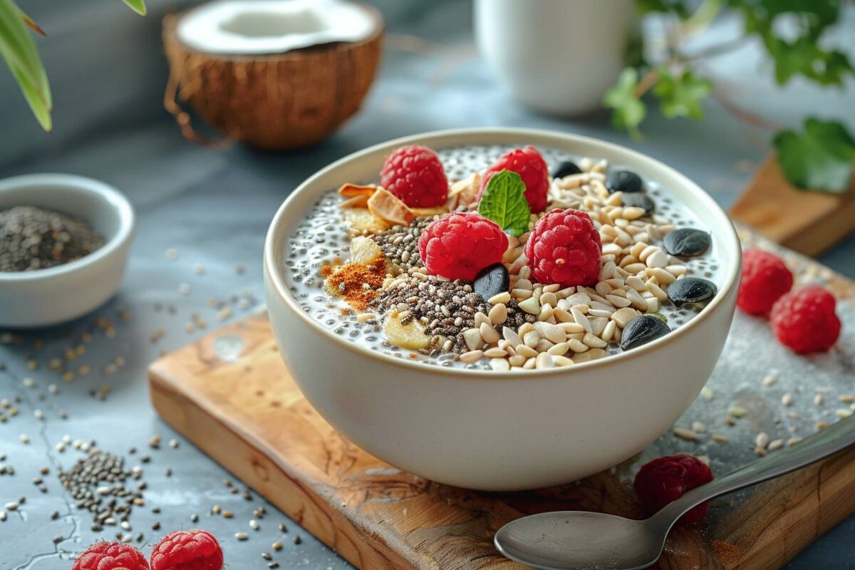 Découvrez comment préparer un chia pudding au lait de coco qui ravira vos papilles et votre corps