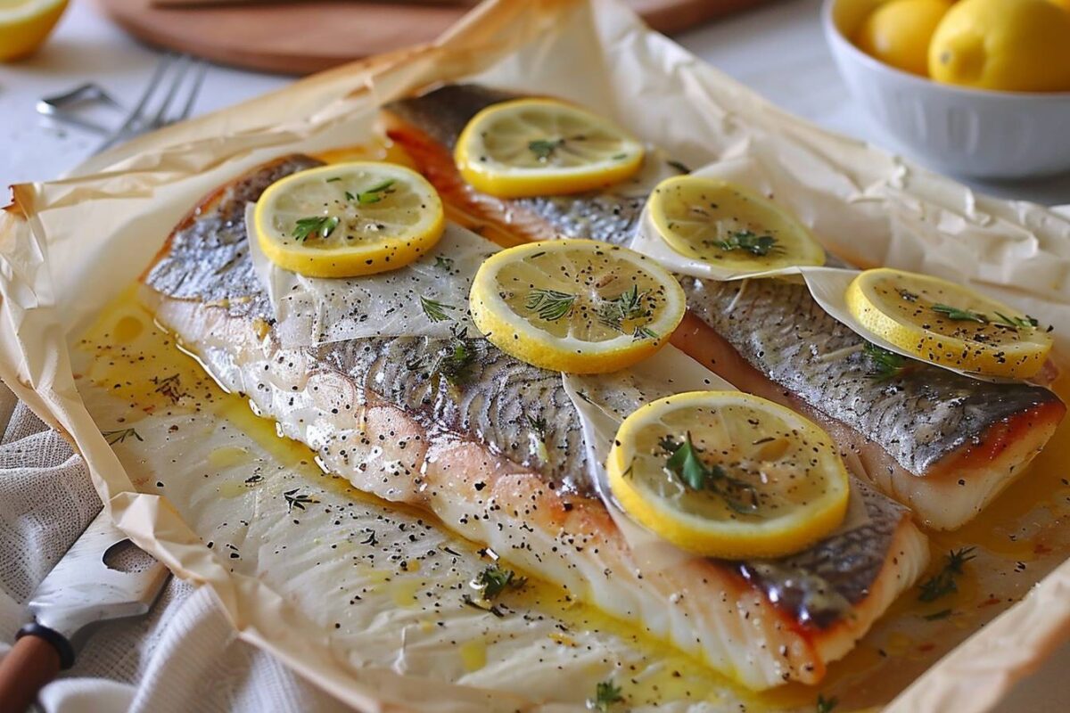 Découvrez comment préparer un délicieux poisson au citron en papillote, une méthode simple et rapide pour égayer vos repas