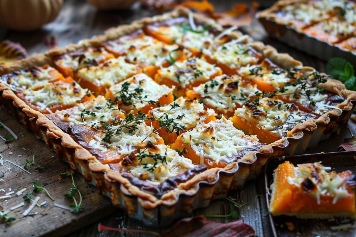 Découvrez comment réaliser la tarte à la courge butternut et fromage qui ravira vos papilles cet automne