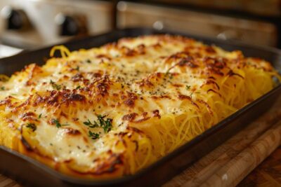 Découvrez la courge spaghetti au comté dans une recette automnale de Laurent Mariotte, un pur régal sans gluten