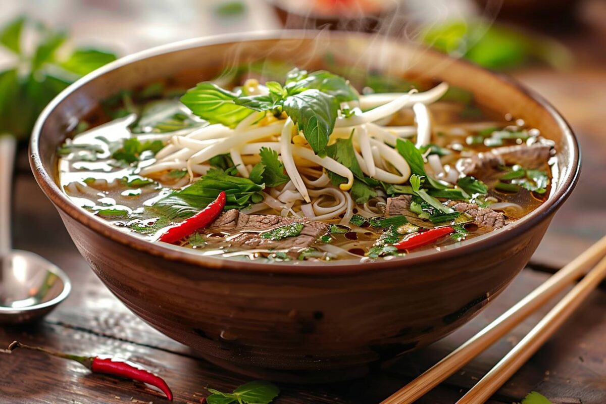 Découvrez la recette du bouillon de bœuf façon Phô : un voyage réconfortant au cœur de la cuisine vietnamienne