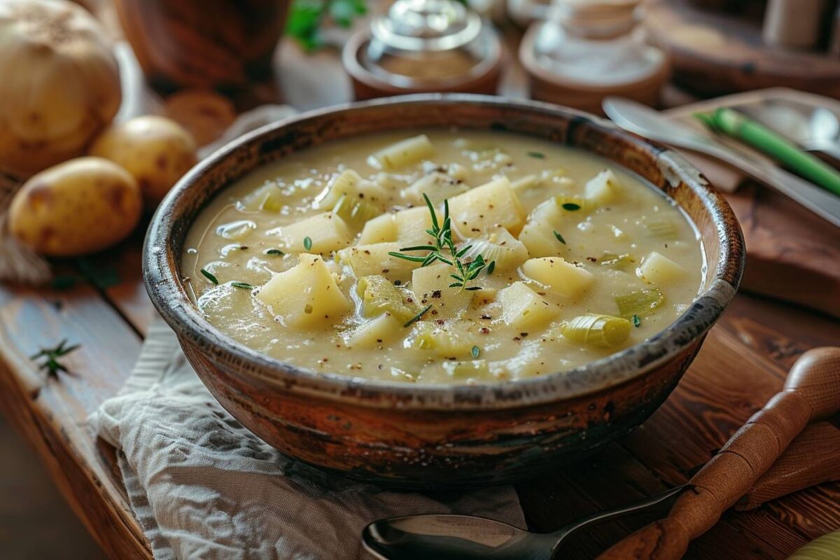 Découvrez les secrets de la soupe poireaux-pommes de terre par Cyril Lignac : 3 astuces pour un plat réconfortant