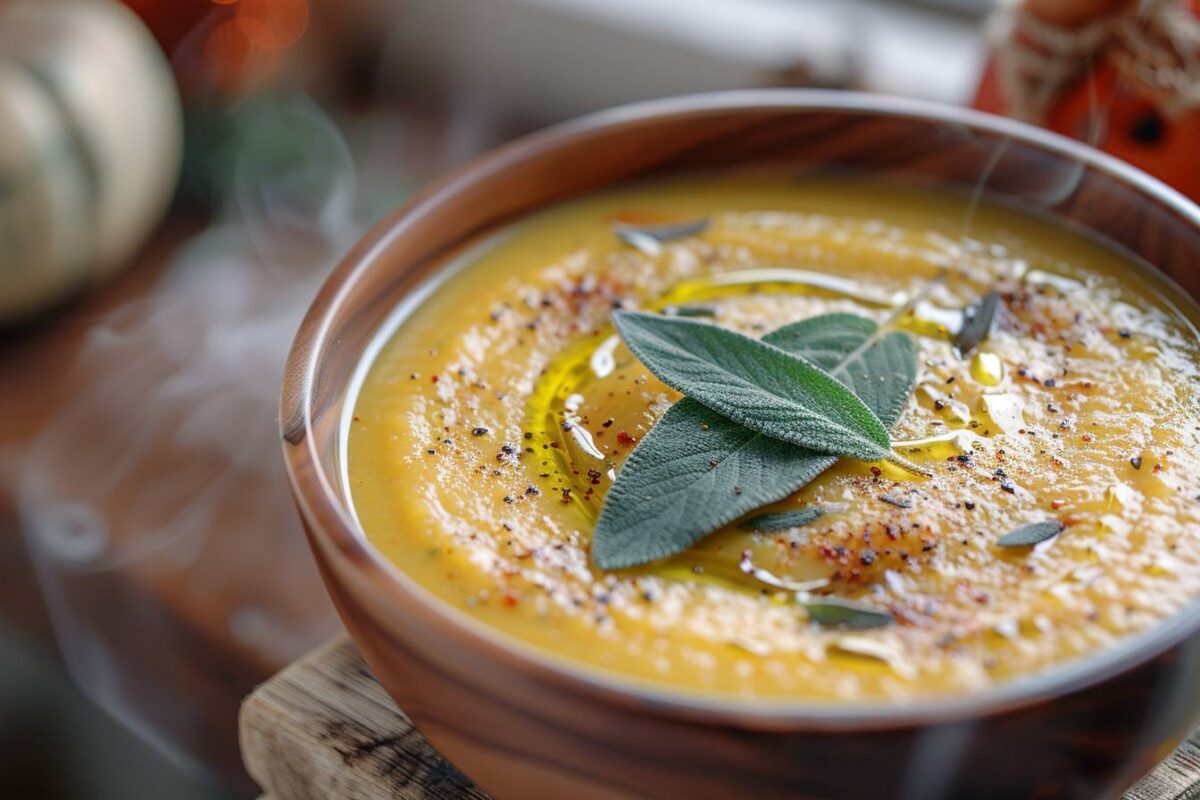 Embarquez dans un voyage culinaire automnal avec la recette de velouté de potimarron par Philippe Etchebest