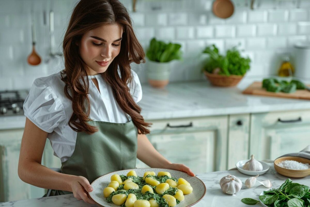 Les secrets d’une Miss France pour un plat de gnocchis aux épinards onctueux et réconfortant