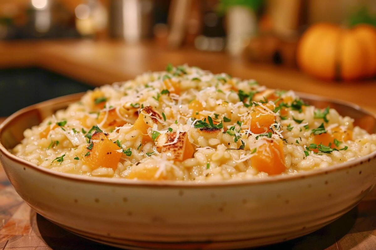 Les secrets du risotto d’épeautre au butternut pour réchauffer vos soirées d’automne