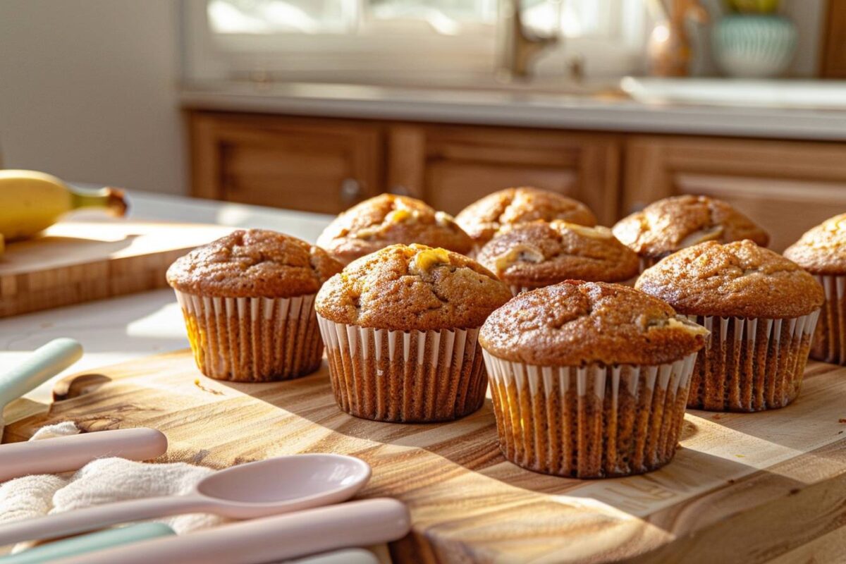 Muffins à la banane sans sucre ajouté : une recette facile pour des matins gourmands et sains