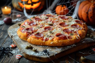 Préparez-vous pour un Halloween délicieux avec cette recette de pizza citrouille que vos enfants vont adorer