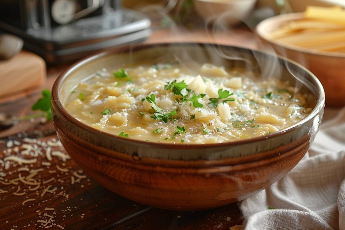 Redécouvrez le bonheur d’un plat simple avec la pastina, la soupe de pâtes italienne qui réchauffe les cœurs